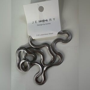 Men's 316L Stainless Steel Herringbone
Chain Necklace